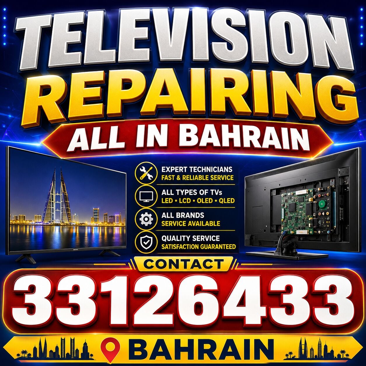 Juffair, Television, Tv Repairing Services All In Bahrain