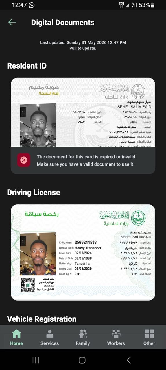 Riyadh, Job Seekers, Driver