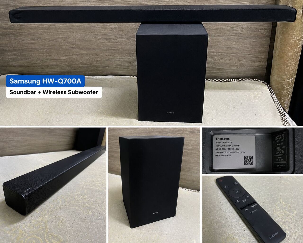 Khobar, Home Audio, SAR 1000,  Samsung HW-Q700A Sound Bar W/ Dolby Atmos + Sub & EARC
