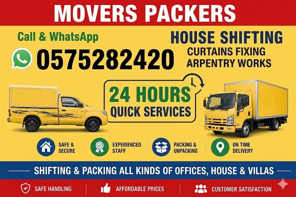 Riyadh, Relocation, (PROFESSIONAL(PAKISTANi)♥️MOVERS❤️PACKERS◼️PEST CONTORL SOLUTION BEST PIRCE0575282420