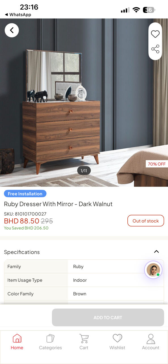 Isa Town, Furniture, BHD 105,  Wardrobe + Dressing Table + 2 Side Tables