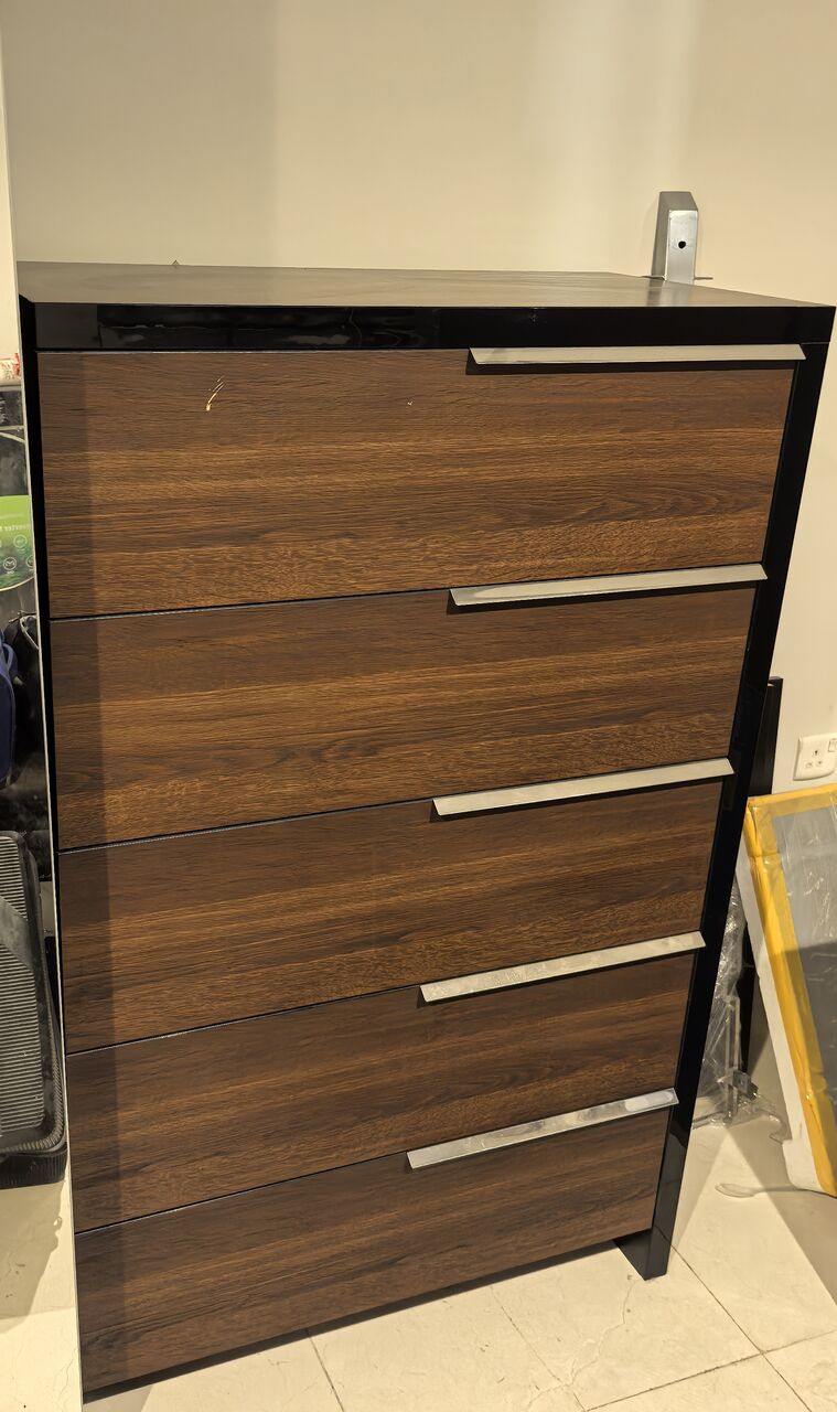 Olaya, Furniture, SAR 1600,  Bedroom Furniture Set & Wardrobe With 7 Mirror Shutters - Excellent Quality & Condition