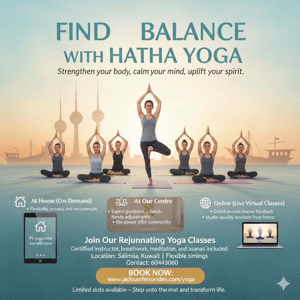 Salmiya, Health, 🧘‍♀️ Practice Hatha Yoga In Salmiya 🧘‍♂️
