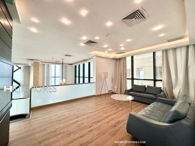 Salmiya, Apartments, Flats, Houses & Villas, KWD 2200/month,  3 BR,  Luxury Coastal Duplex For Rent In Salmiya