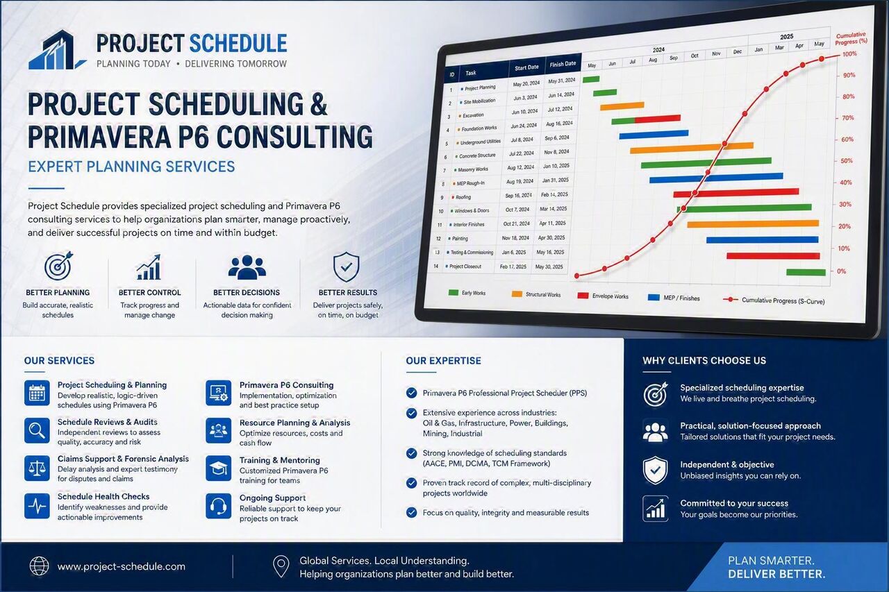 Yanbu, Training, Project Planning, Controls & Delay Analysis For Your Projects