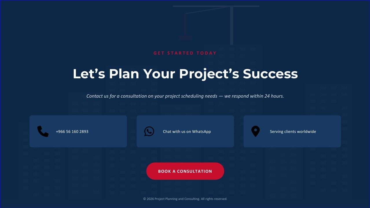 Yanbu, Training, Project Planning, Controls & Delay Analysis For Your Projects