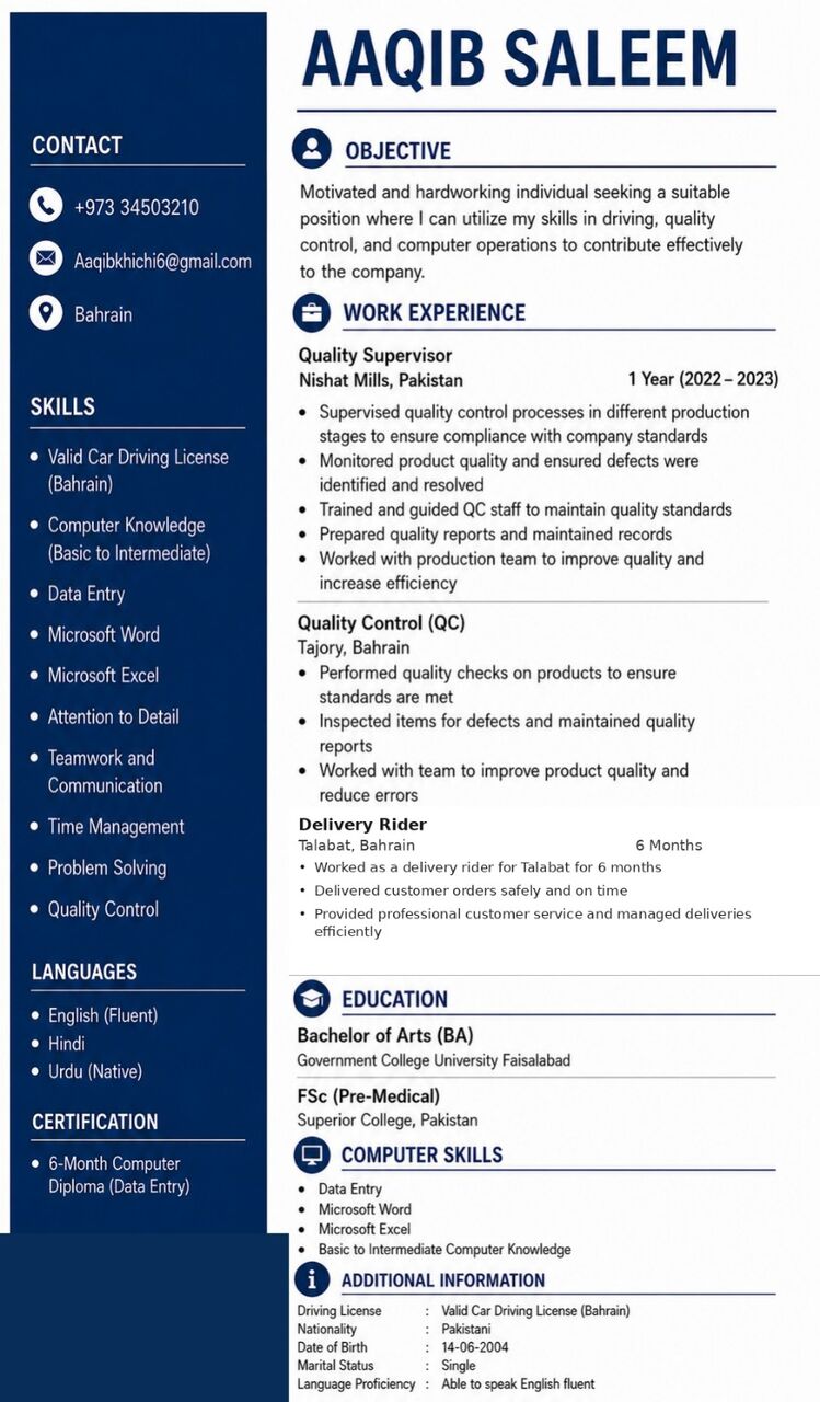 Manama, Job Seekers, I Am Looking For Job