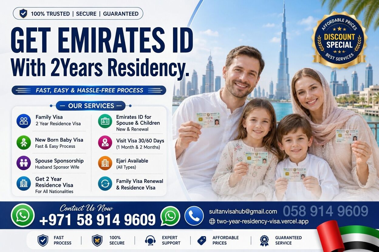 Dubai, Immigration, 🇦🇪 UAE 2-Year Freelance Residence Visa – Fast & Trusted Service