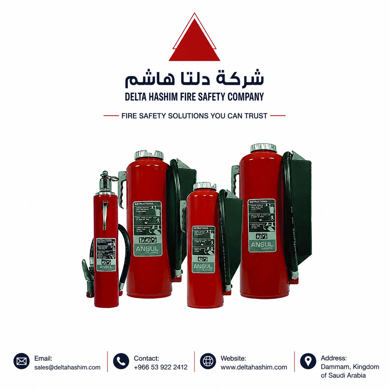 Dammam, Business, UL Listed, Aramco Approved, Cartridge Type, Fire Extinguishers, 10, 20, 30 Lbs