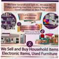 🌎🌍We Buy Used Household Items Ac Fridge Washing Machine Cooking Range Etc