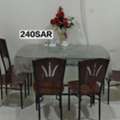 SAR 240,  Dining Table Glass With 5 Chair