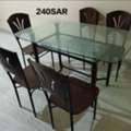 SAR 240,  Dining Table Glass With 5 Chair
