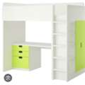 SAR 700,  Kids Bed With Table And Cupboard