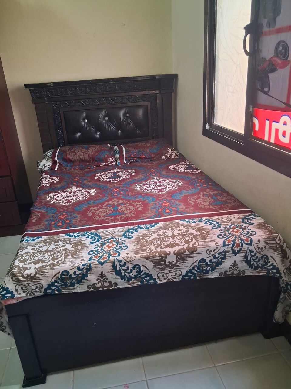 Muharraq, Furniture, BHD 14,  Wooden Bed With Mattress For Sale