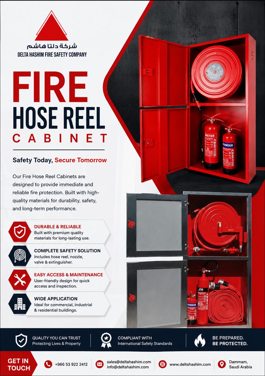 Dammam, Technical, Fire Hose Reel Cabinet, Supply, Installation & Maintenance Services In Dammam