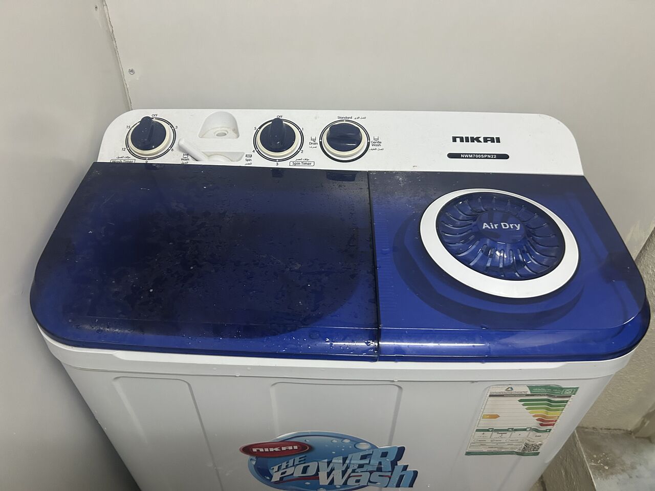 Jubail, Household Items, SAR 285,  SEMI AUTOMATIC WASHING MACHINE; NIKAI Company