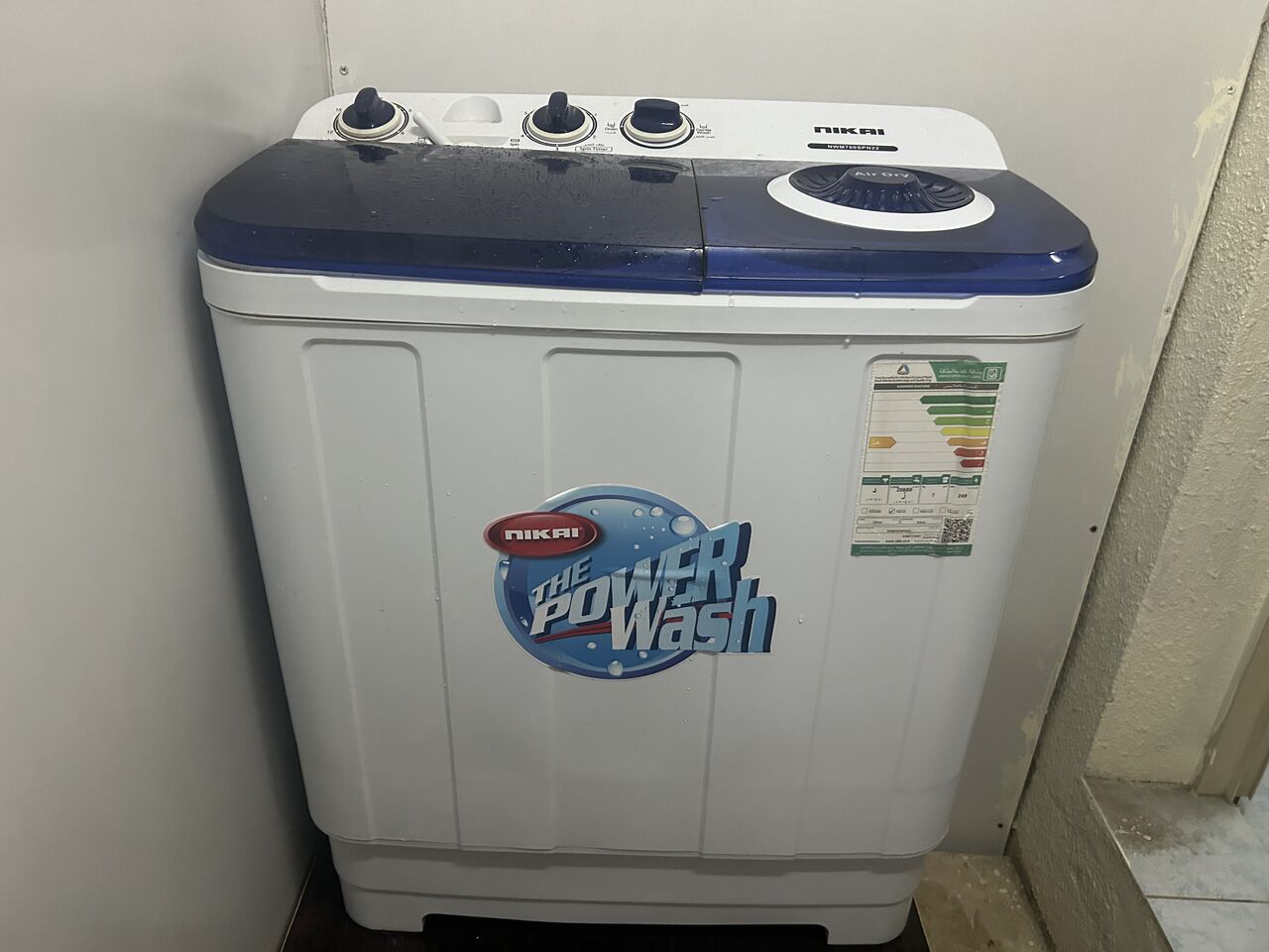 Jubail, Household Items, SAR 285,  SEMI AUTOMATIC WASHING MACHINE; NIKAI Company