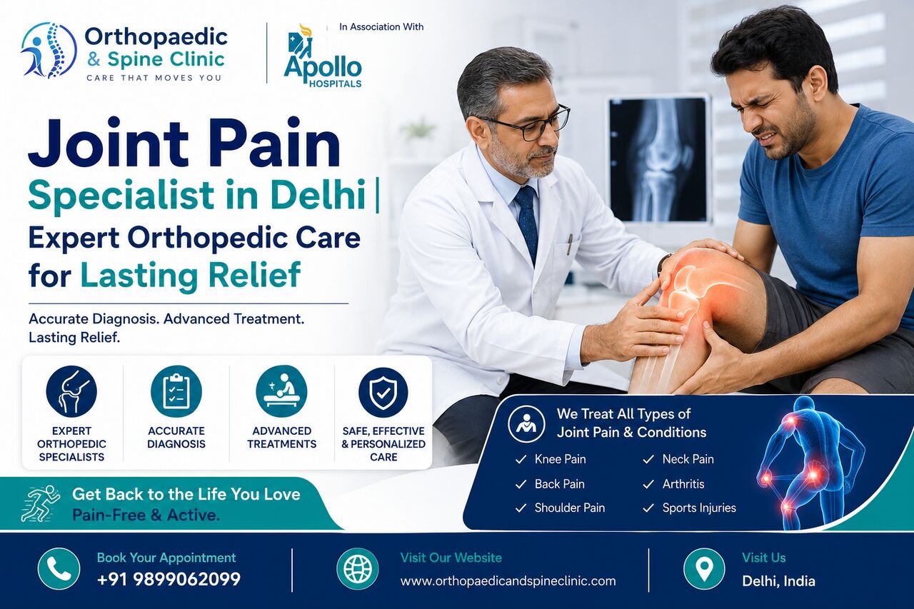 New Delhi, Health, Joint Pain Specialist In Delhi | Expert Orthopedic Care For Lasting Relief