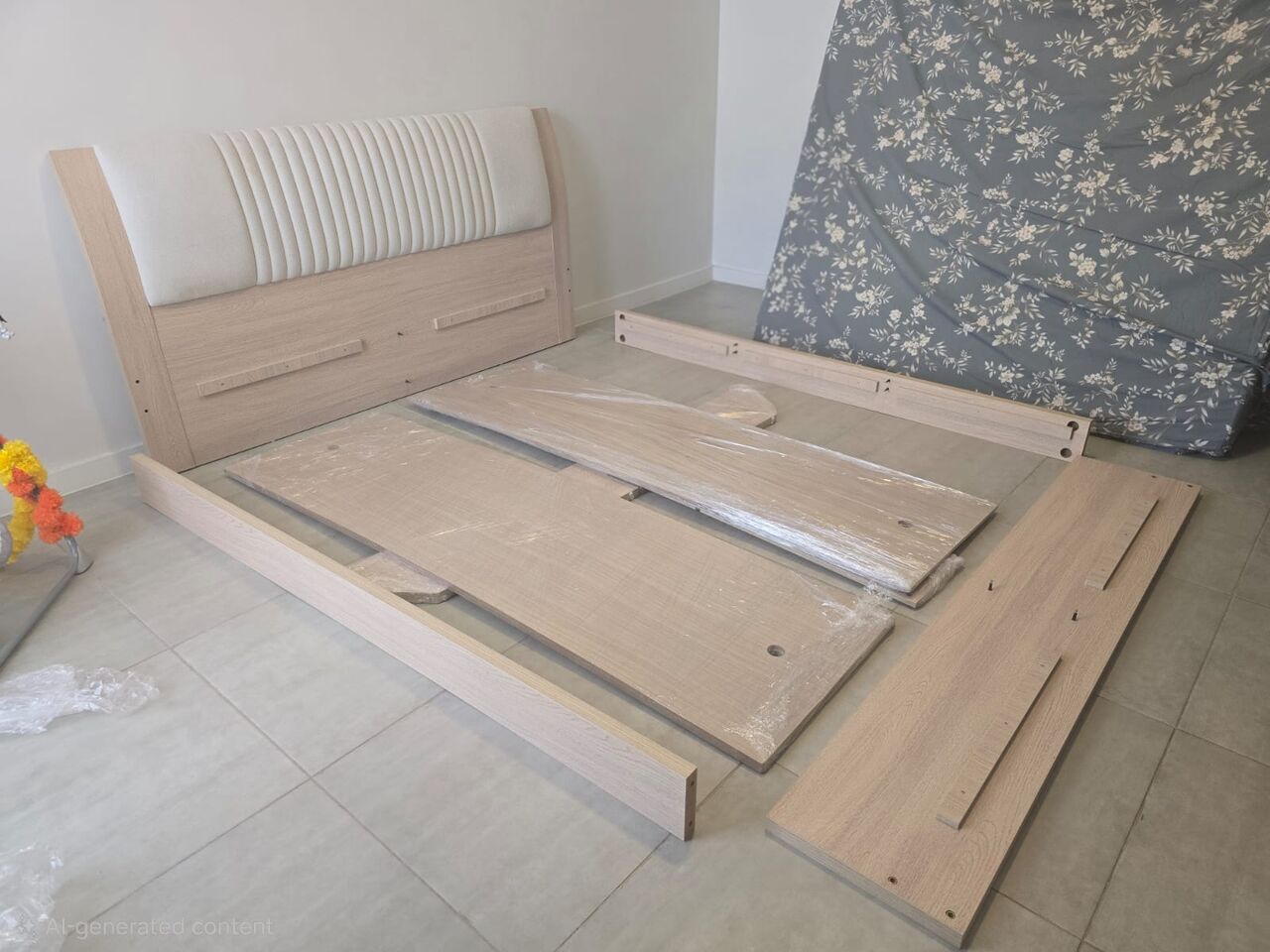 Al Hamra, Furniture, SAR 800,  King Bed With Mattress 180 X 200