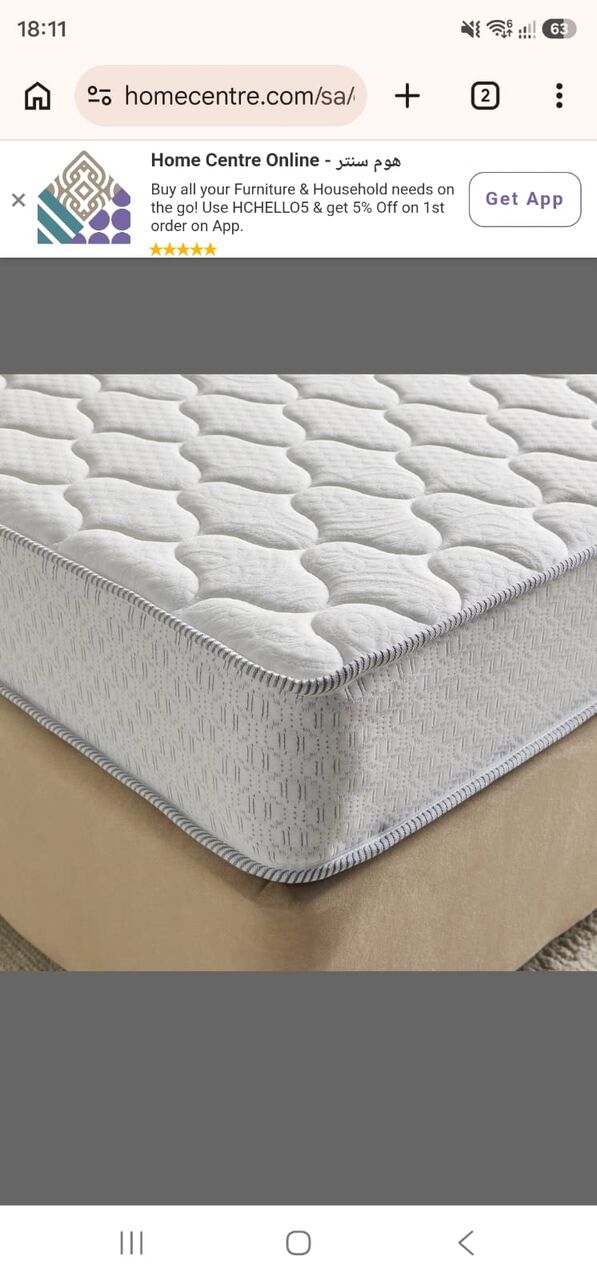 Al Hamra, Furniture, SAR 800,  King Bed With Mattress 180 X 200