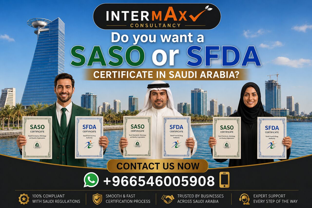 Riyadh, Business, Get An ISO, HACCP, SASO Or SFDA Certificate &mdash; Hassle Free & Fast - Contact 0546005908.
