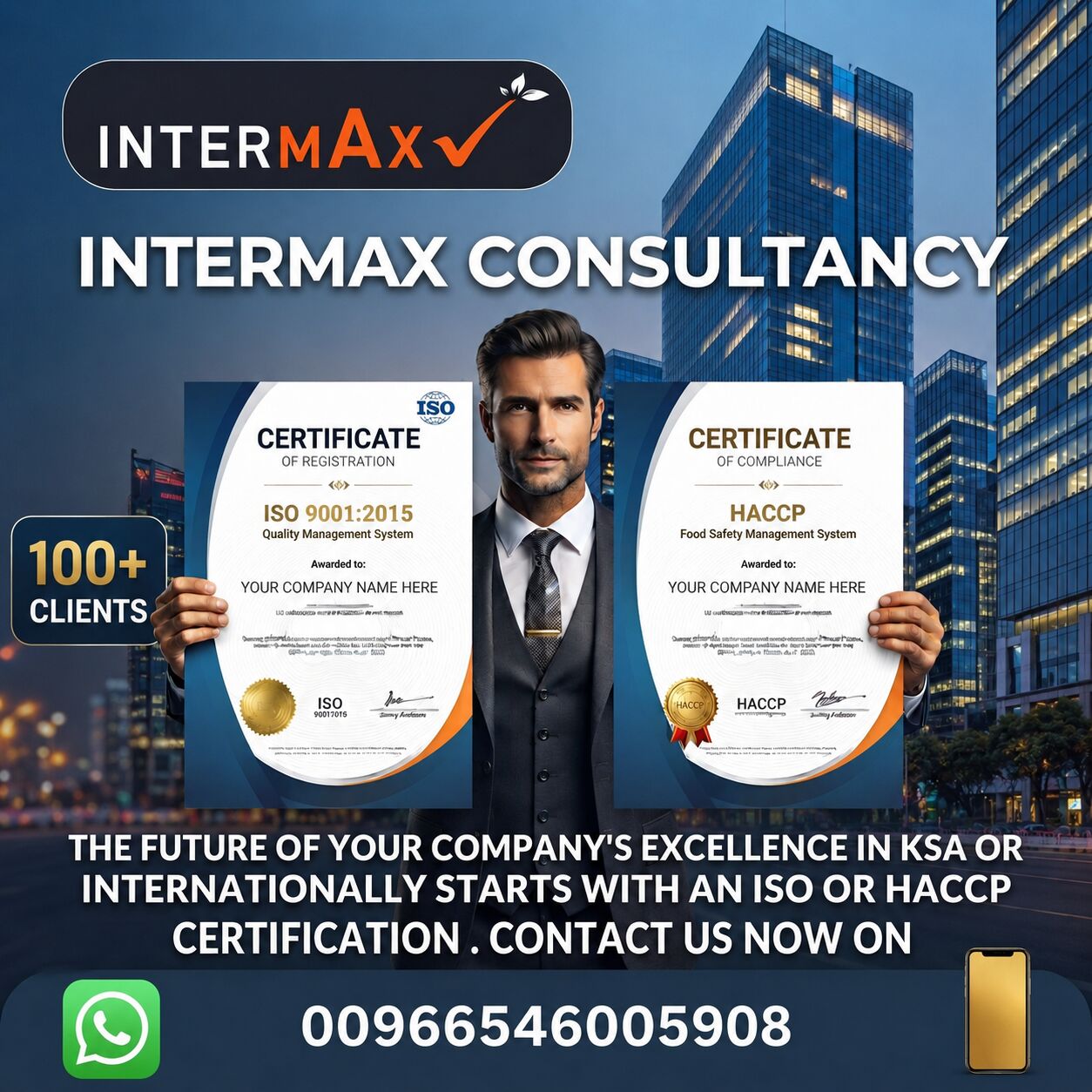 Riyadh, Business, Get An ISO, HACCP, SASO Or SFDA Certificate &mdash; Hassle Free & Fast - Contact 0546005908.