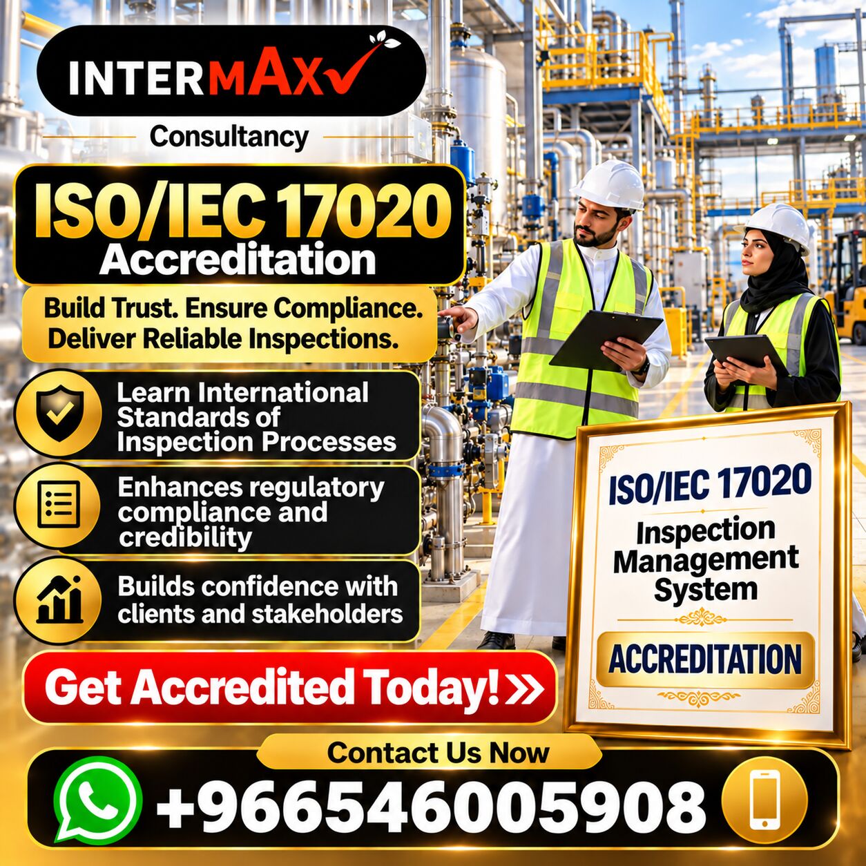 Riyadh, Business, Get An ISO Or HACCP Certificate & Training &mdash; Hassle Free & Fast - Contact 00966546005908.