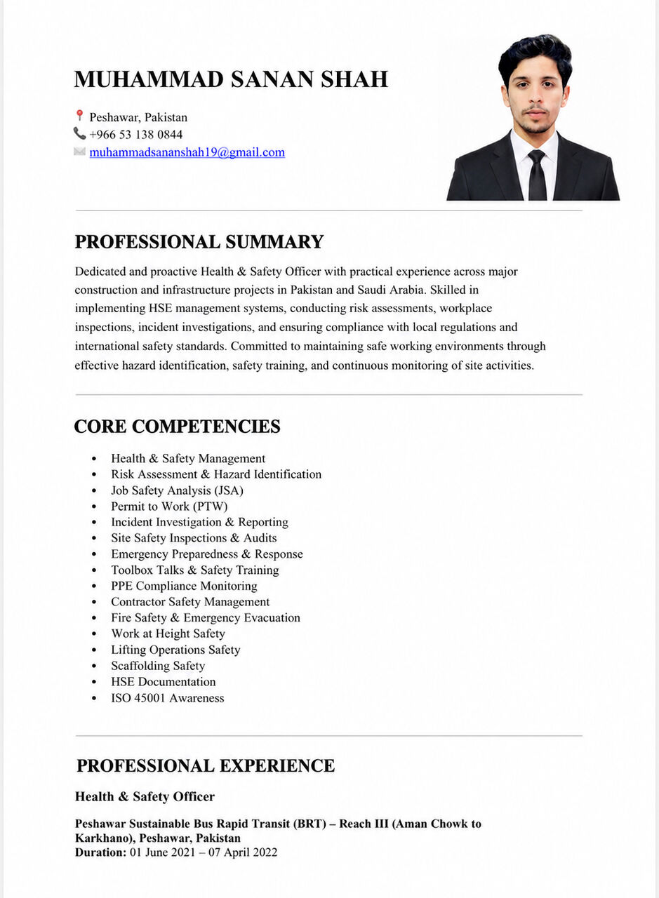 Riyadh, Job Seekers, Safety Officer