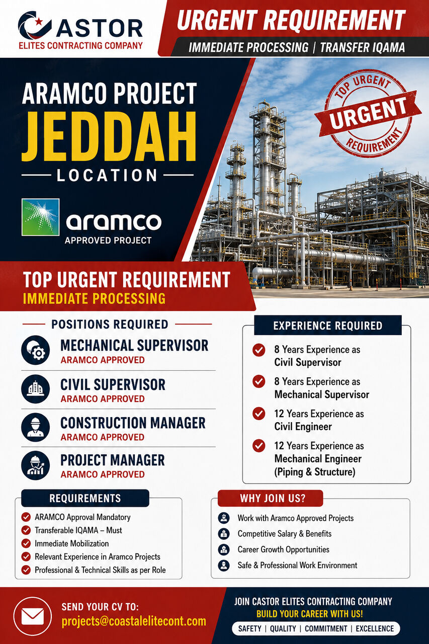 Jeddah, Jobs, Projects@coastalelitecont.com