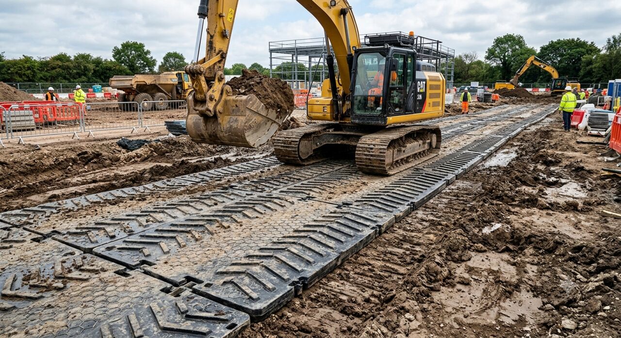 Sydney, Labor/Moving, ProZone Temporary Track Mats By JWA Composite Matting &ndash; Heavy-Duty Ground Protection