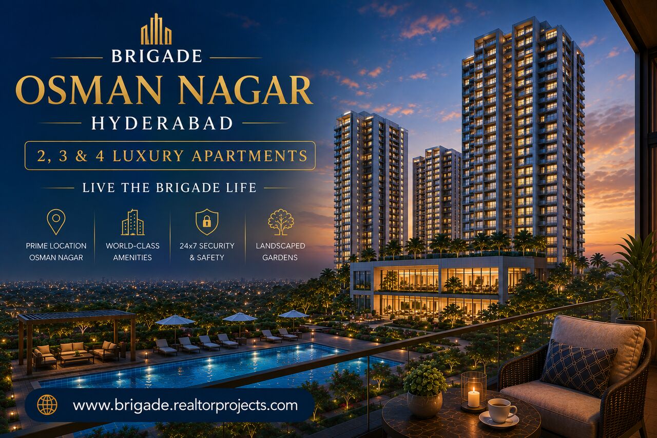 Hyderabad, Real Estate For Sale, INR 9000000,  800 Sq. Feet,  Brigade Osman Nagar Hyderabad -