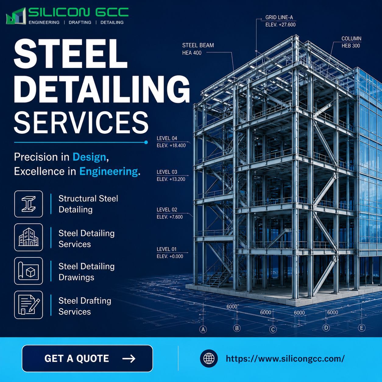 Sharjah, Construction, Steel Detailing Services In Sharjah, UAE