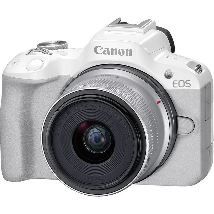 Hamilton-Burlington, Electronics, CAD 980,  Canon EOS R50 White With RF-S 18-45mm Lens For Sale In Canada