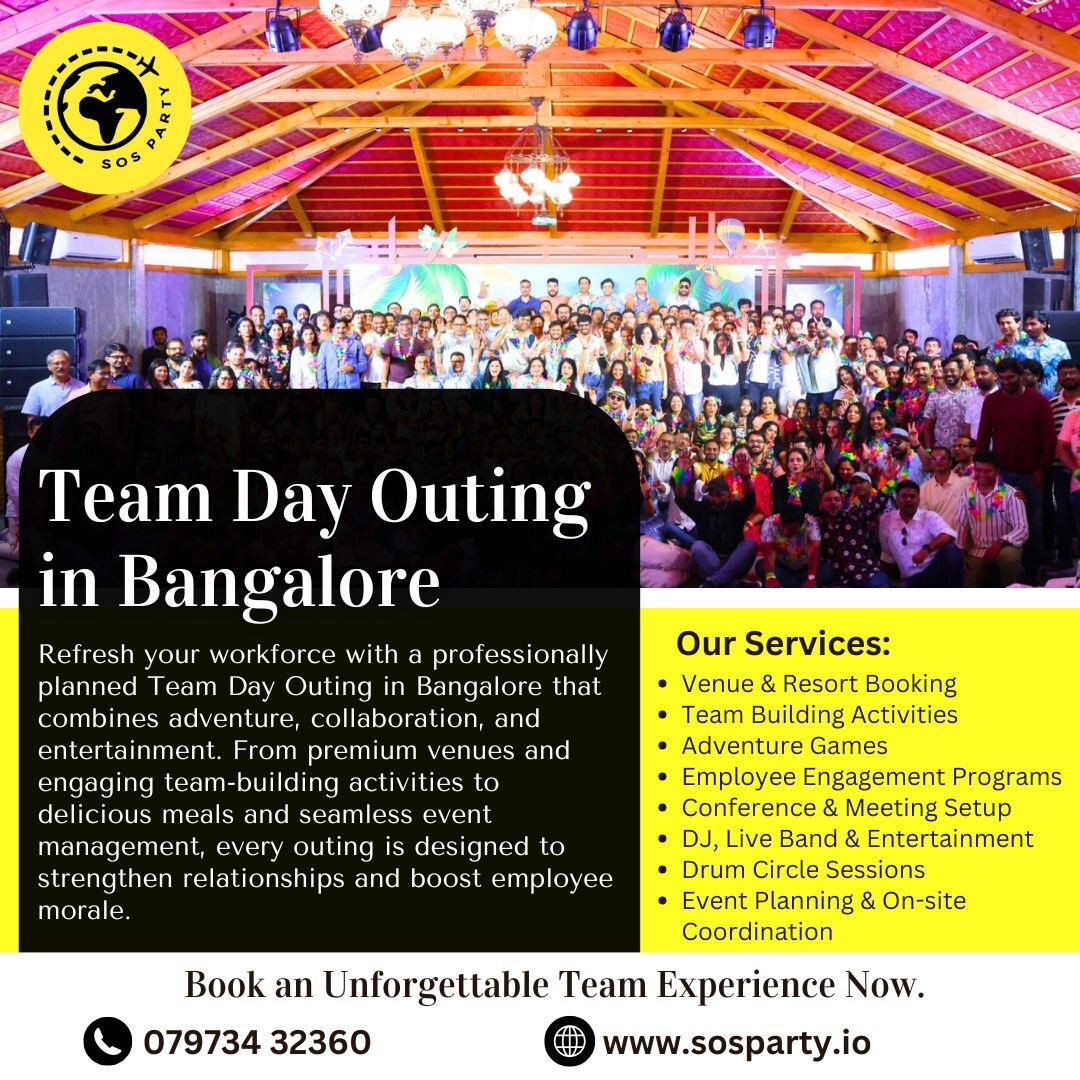 Bangalore, Event Planning, One Day Team Outing In Bangalore