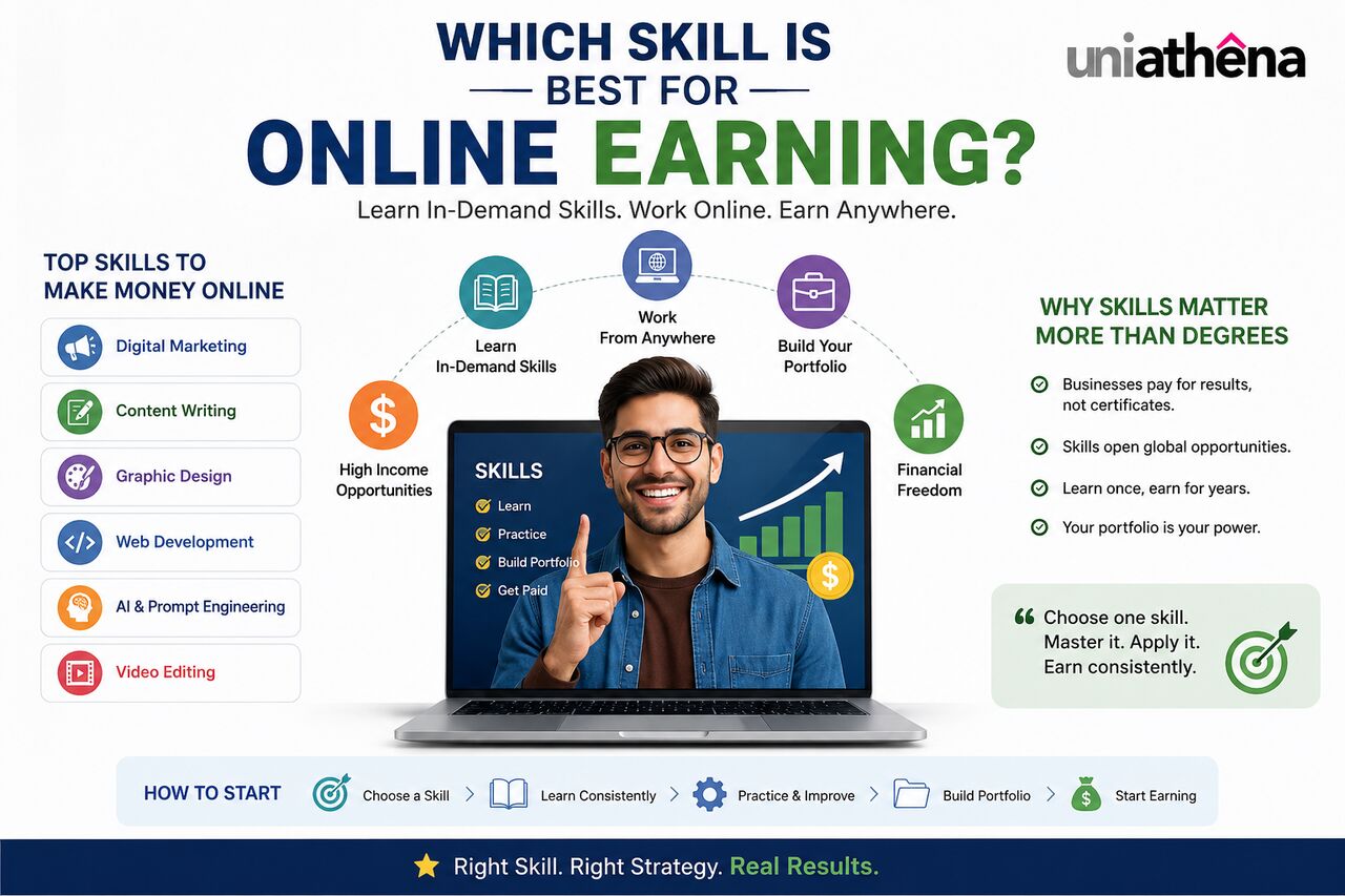 Nairobi, Education, Which Skill Is Best For Online Earning? 2026 | UniAthena
