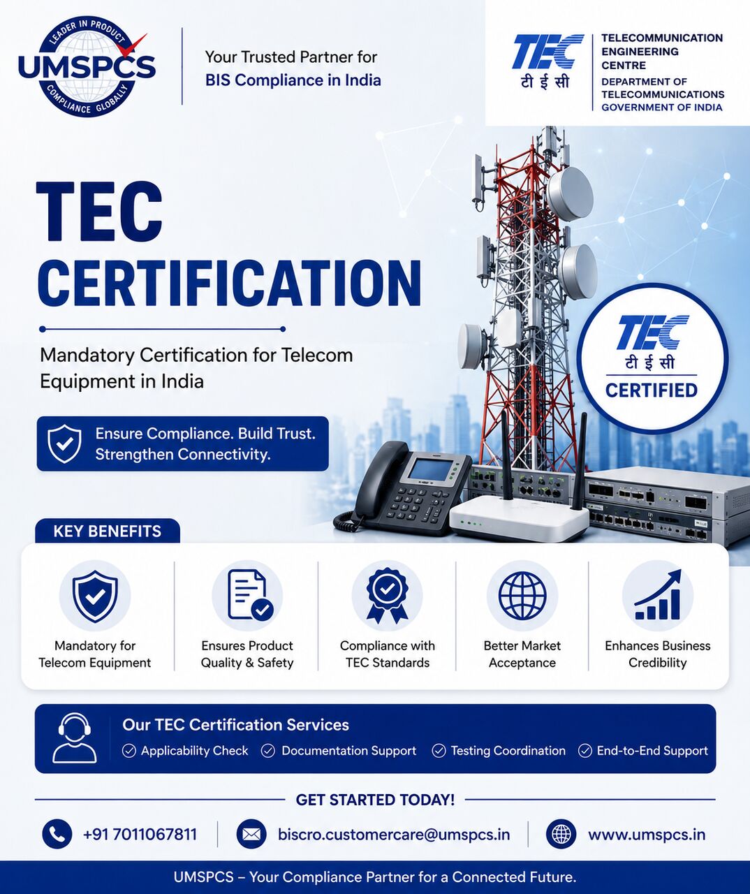 Noida, Legal, TEC Certification In India
