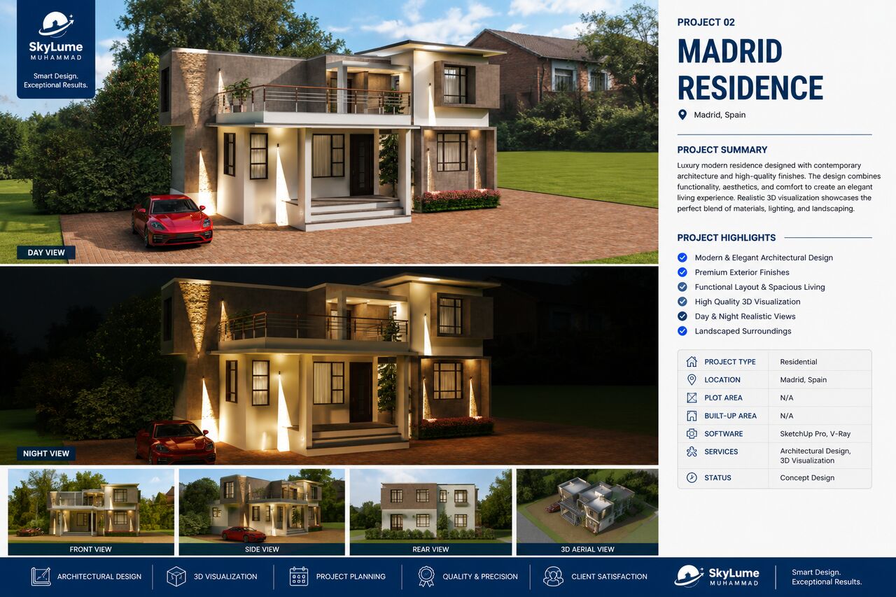 Abu Dhabi, Interior Design, Modern Villa Design & 3D Visualization Services