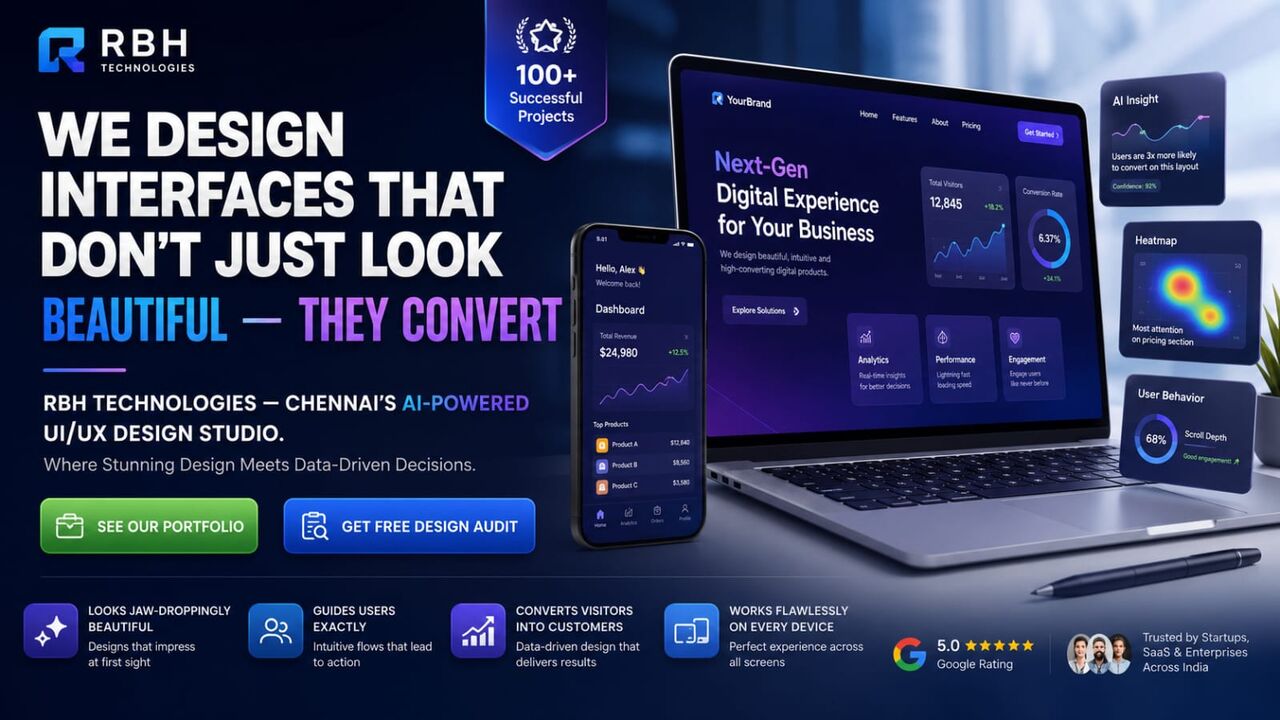 Chennai, Web Design & Development, Real Estate Agent Website Design -RBH Technology