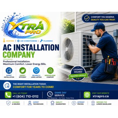 Toronto, Air Conditioning, Professional AC Installation In Port Coquitlam, BC | Xtra Pro