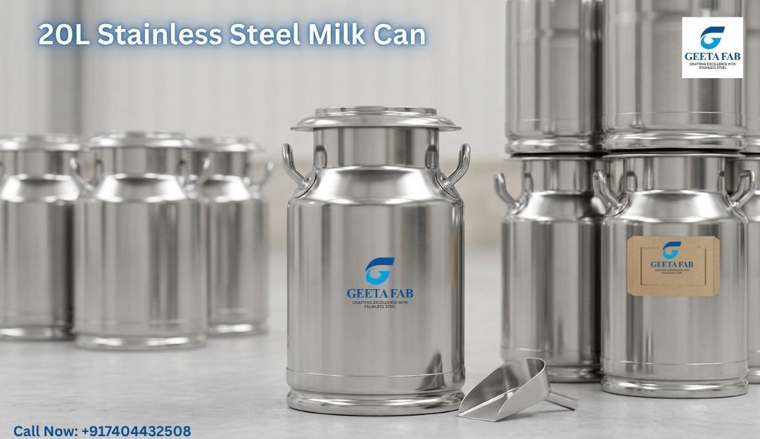 Haryana, Appliances, INR 100,  20L Stainless Steel Milk Can: Dairy Equipment Seller