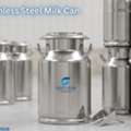 INR 100,  20L Stainless Steel Milk Can: Dairy Equipment Seller