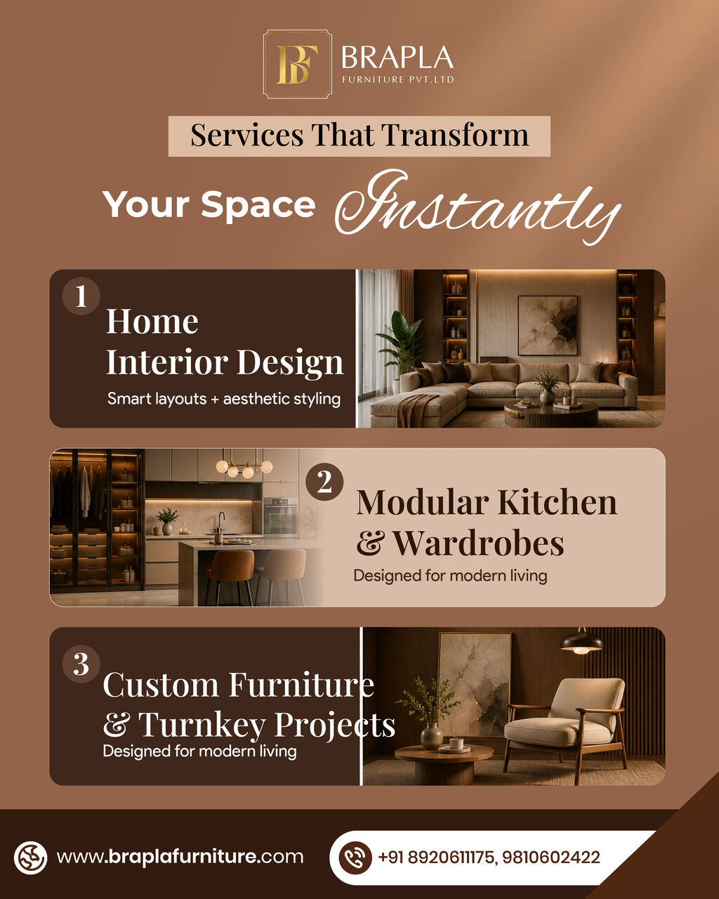 Faridabad, Interior Design, Custom Furniture & Interior Design Company In Faridabad | Brapla Furniture