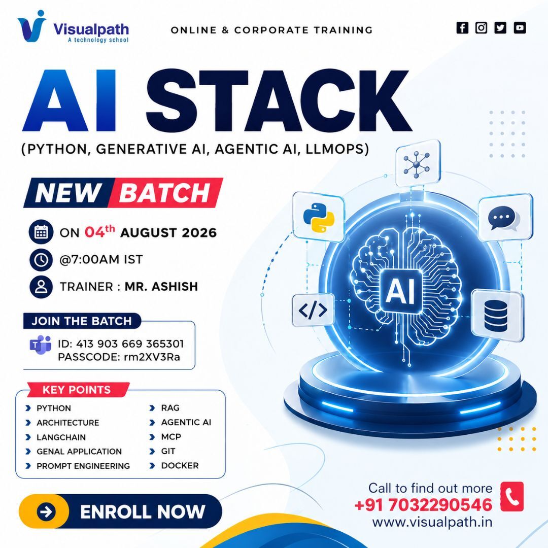 Hyderabad, Education, AI Stack Online New Batch | Starts Enroll Now