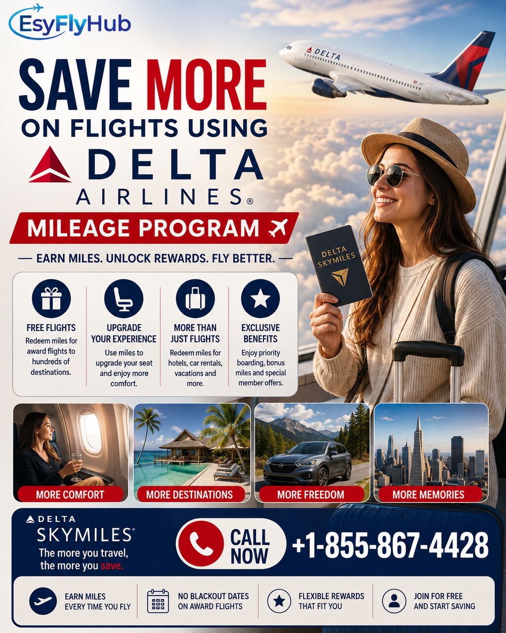 New York, Travel, Save More On Flights Using Delta Airlines Mileage Program