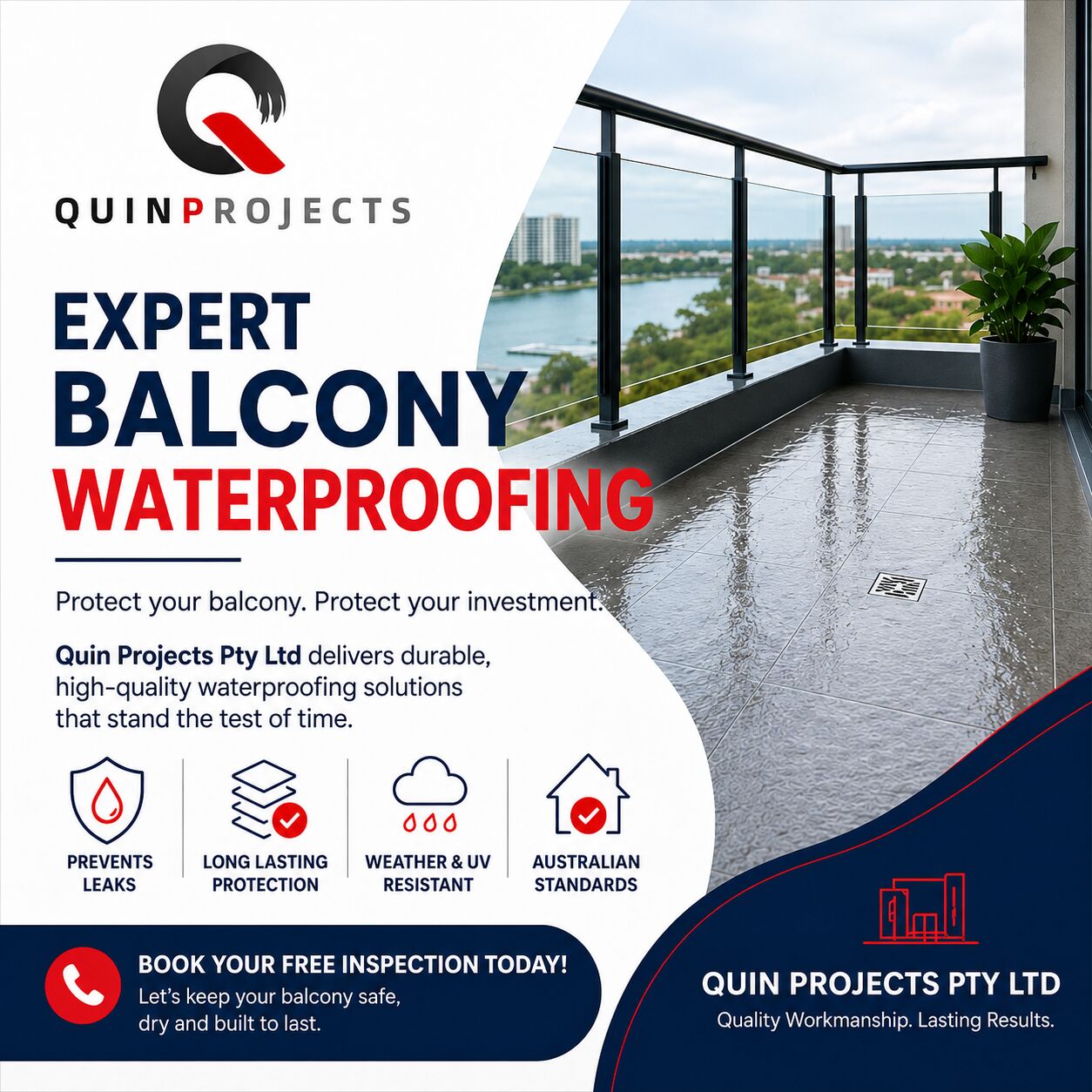 Sydney, Construction, Expert Balcony Waterproofing Services | Quin Projects Pty Ltd