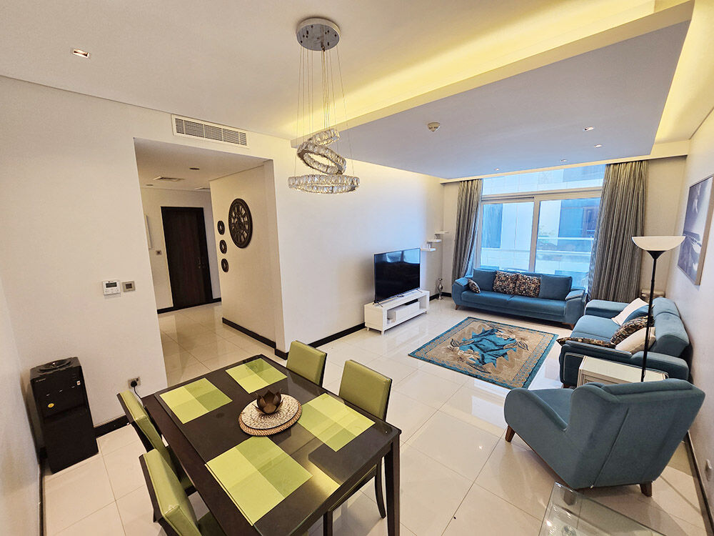 Juffair, Apartments, Flats, Houses & Villas, BHD 550/month,  Furnished,  2 BR,  95 Sq. Meter,  Amazing 2BHK Apartment Prime Building - Sea View