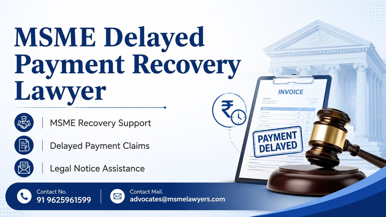 Lucknow, Legal, MSME Delayed Payment Recovery Lawyer For Fast Legal Help