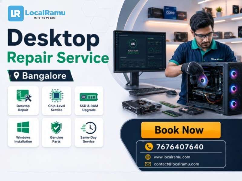 Bangalore, Computer, Get Your Desktop Fixed Today With LocalRamu Bengaluru