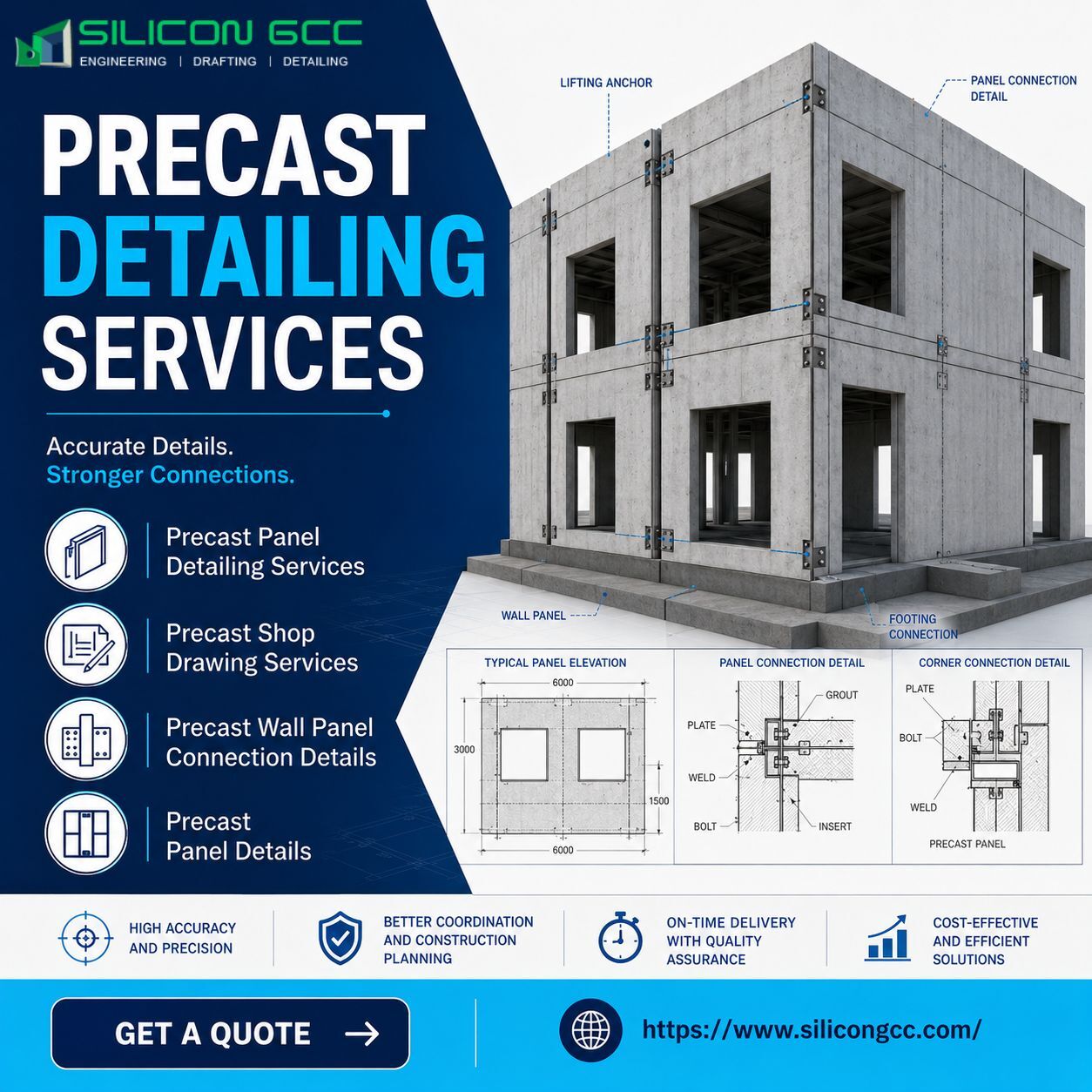 Dubai, Construction, Precast Detailing Services In Dubai, UAE