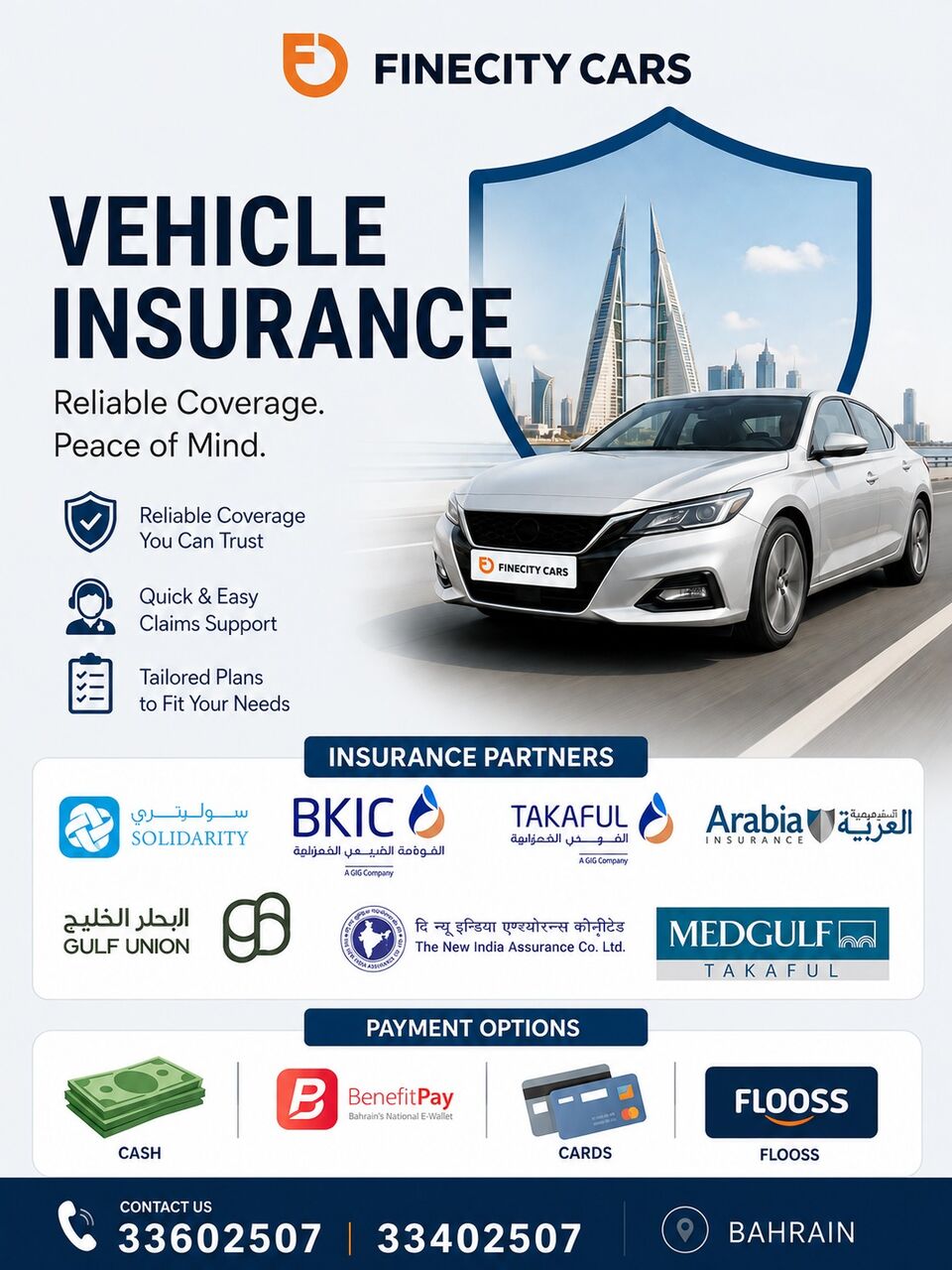 Manama, Automotive, Vehicle Insurance In Bahrain &ndash; Pay In 4 Easy Installments With FLOOSS